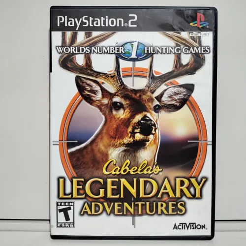 Jogo Cabela's Legendary Adventures PS2 Original Americano Completo Mídia Física Seminovo