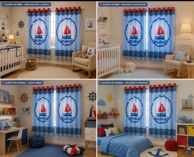 Cortina infantil , vários modelos 2,80x1,60