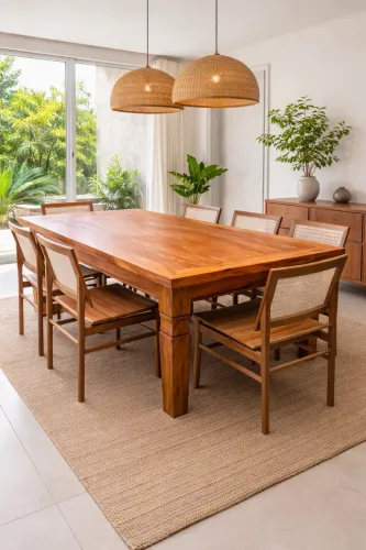 Mesa de jantar madeira demolição