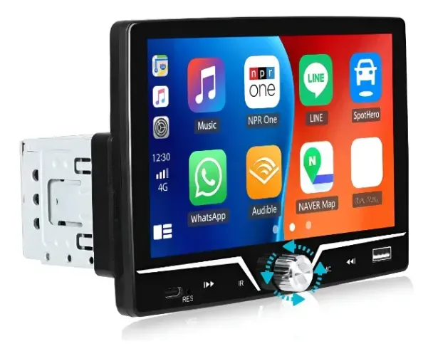 Central Multimidia Mp10 Carplay Android Auto 1din Encaixe Padrão Radio 1din
