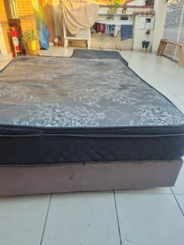 cama box de casal com colchão marca Portobel