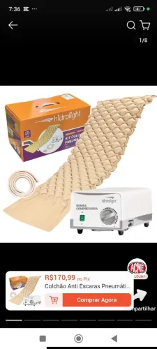 Colchão peuneumatico hospitalar