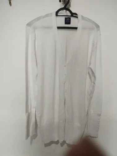 Cardigã xg/xl branco Hering