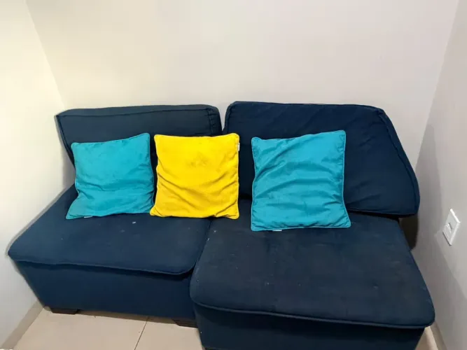 Sofá de canto 4 lugares + poltrona 
