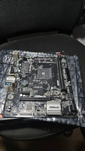 ASRock A320M-HD + Espelho Traseiro Funcionando 100%