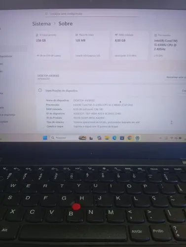 Notebook Lenovo ThinkPad T460S