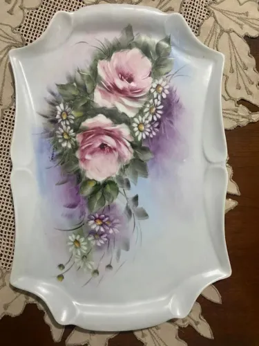 Prato para servir em porcelana vintage - Real