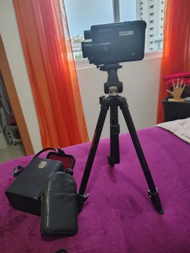 Camera vintage Agfa 300 c/tripé