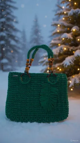 Bolsa de crochê nova 