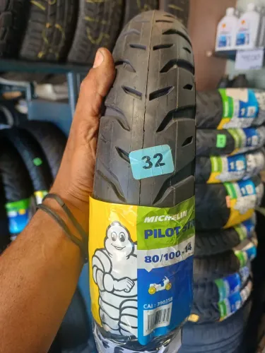 Pneu 80/100R14 Michelin Pilot Street2 TL(Sem Camara) Biz, Pop