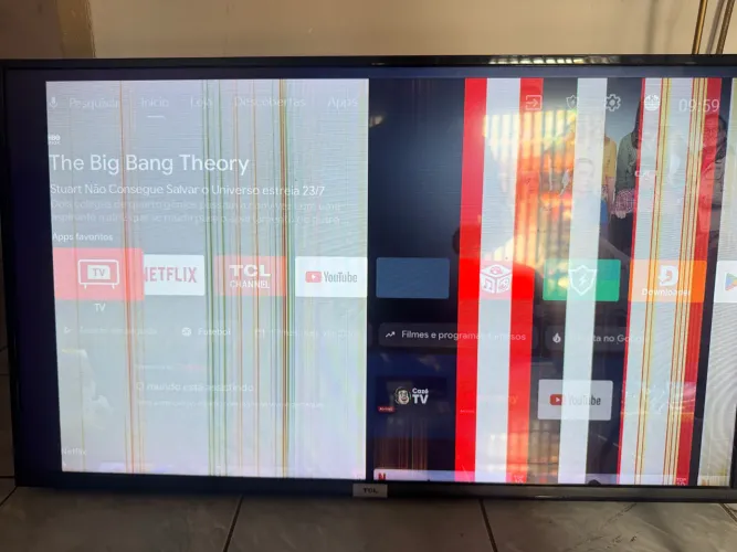 SMART TV TCL 43" ANDROID - ATENÇÃO