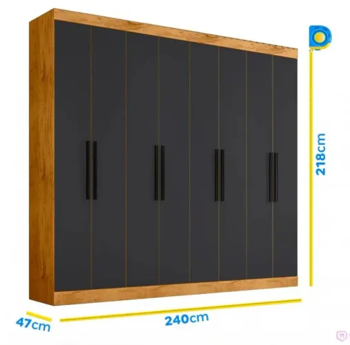 Vendo guarda roupa e rack.