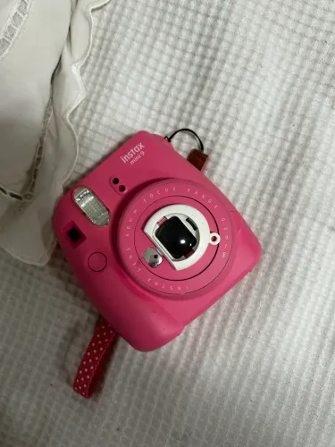 câmera instax mini 9 fujifilm rosa