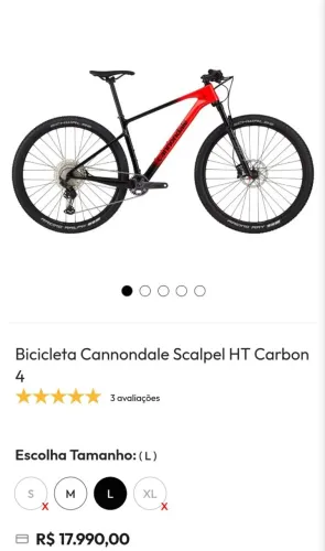 Bicicleta Cannondale Scalpel HT Carbon 4
