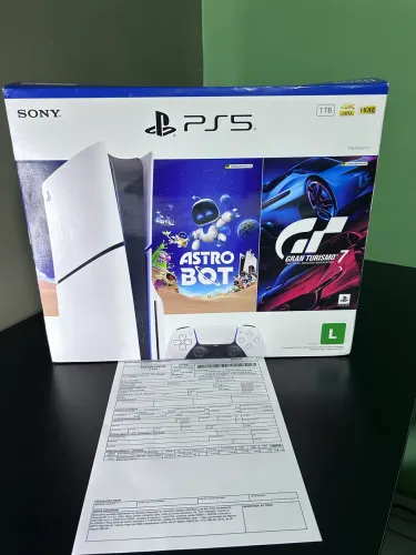 PLAYSTATION 5 SLIM MÍDIA FÍSICA E DIGITAL + NOTA FISCAL E GARANTIA