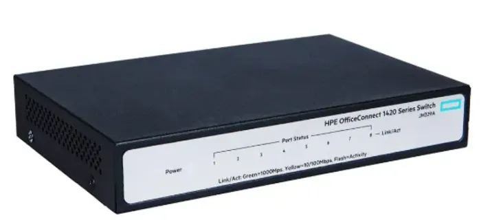 Switch 8 Portas HPE Aruba 1420-8G Gigabit - JH329A