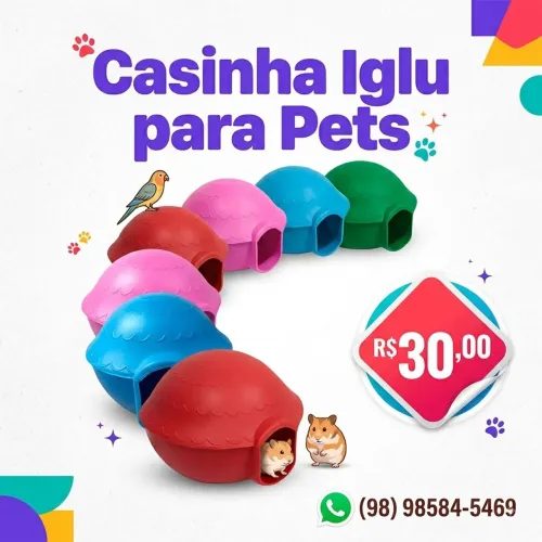 Casinha iglu para hamster / roedores