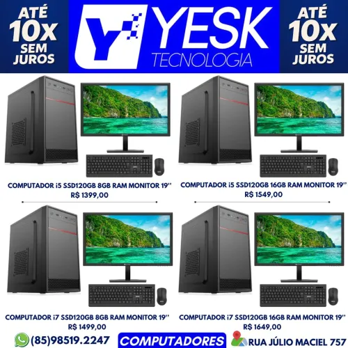 Promoção Computadores i5 i7 Até 10x Sem Juros