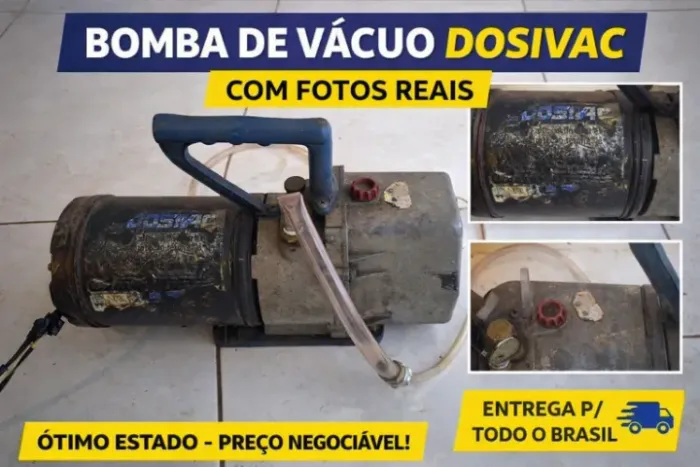 Bomba de Vácuo - 6 CFM - Duplo Estágio - Ótimo Funcionamento