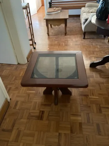 Lindissima Mesa de Centro com tampo de Vidro