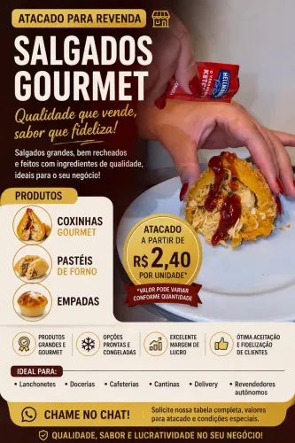 ? SALGADOS PARA REVENDA | COXINHA ? PASTEL DE FORNO ? EMPADAS ?  