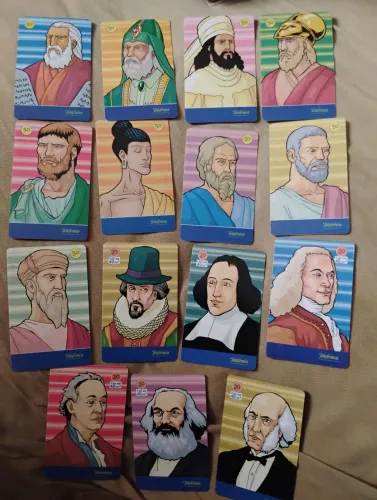 Cartões telefônicos Telefônica série pensadores lote com 15 cartões diferentes