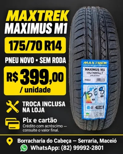 MaxTrek Maximus M1 175/70 R14 novo ? troca inclusa