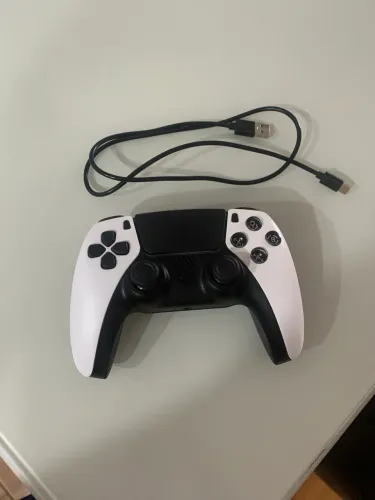 Controle PS5 Modificado bem com carregador Bluetooth conecta no celular PC