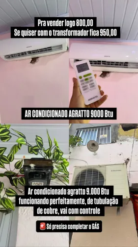 Ar condicionado AGRATTO 9000 Btu