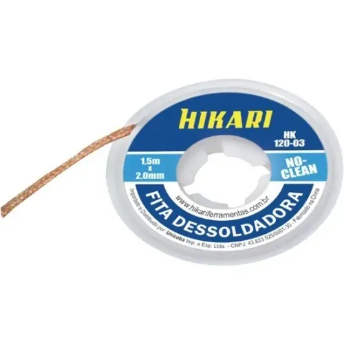 Fita Dessoldadora 1,5 x 2,0mm Hk120 Hikari *ENTREGA GRÁTIS*