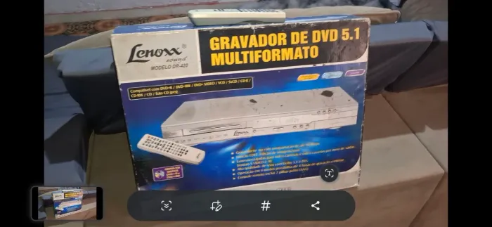 Gravador de mesa Lenoxx (leia)