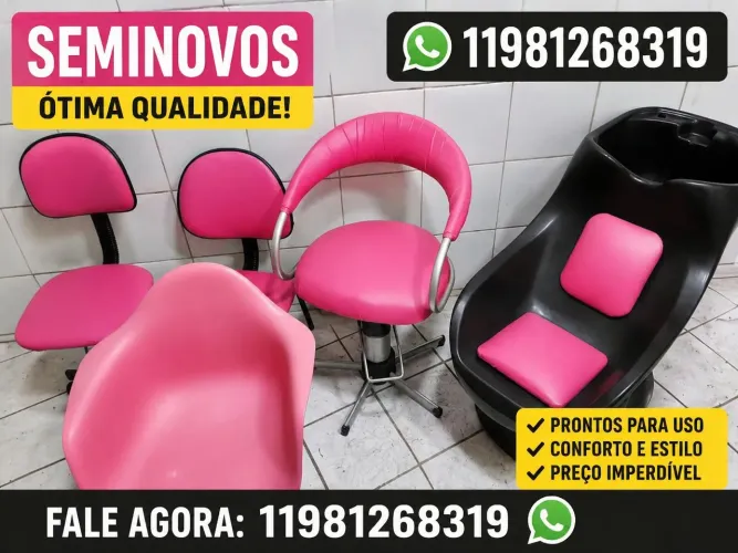 Moveis salao de beleza ** cadeira de salao ** lavatório **mocho *** poltrona