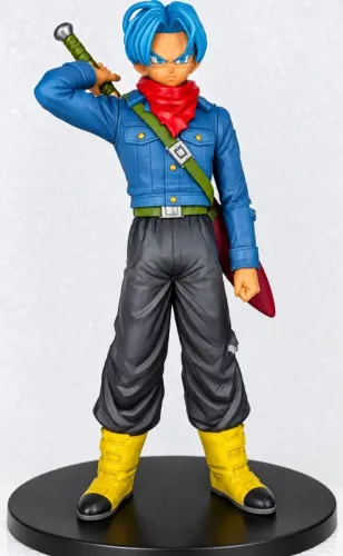 Boneco Trunks do Futuro Dragon Ball Z com Espada e Base - Colecionável