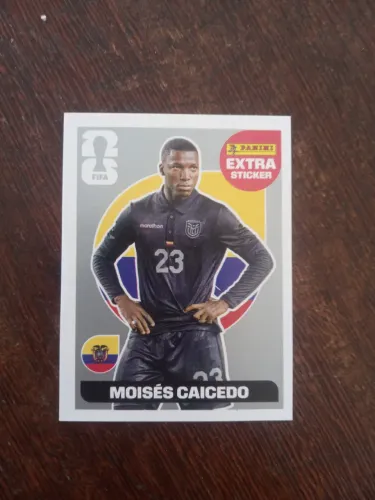 Figurinha Extra Sticker Legend Prata Moisés Caicedo Copa 2026 Panini Original