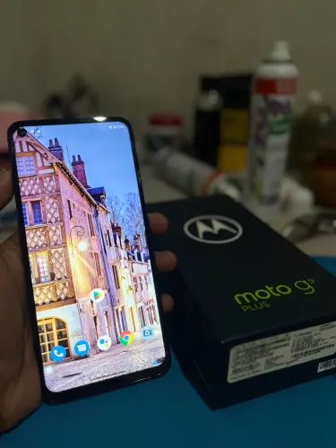 Moto G9 Plus 128GB 4GB RAM Câmera 64MP Bateria 5000mAh Na Caixa Impecável