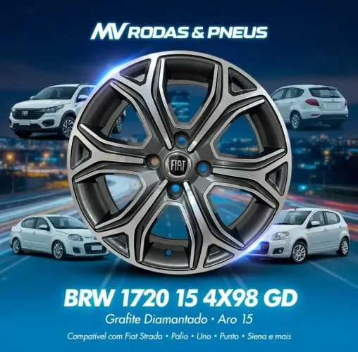 JOGO DE RODAS ARO 15 4X98