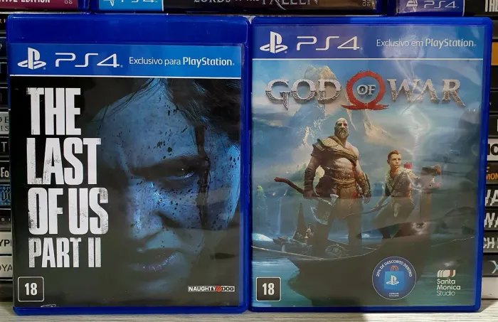 Jogos Ps4 Combo The Last Of Us 2 + God Of War 4 (Áudio em Português)