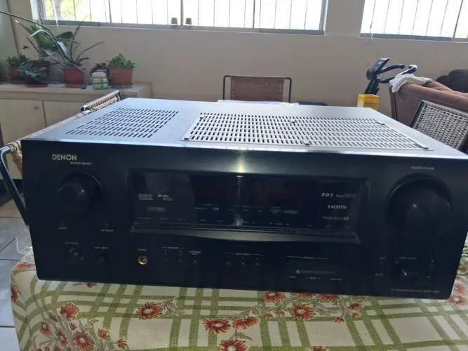 Receiver Denon Avr- 1908 7.1 canais 220 volta com controle original alt.20xprof.45xlarg.4