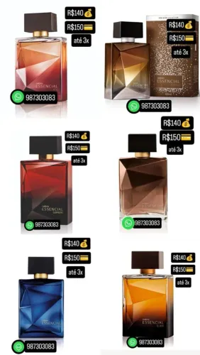 Perfume Masculino Natura Essencial - Diversas versões