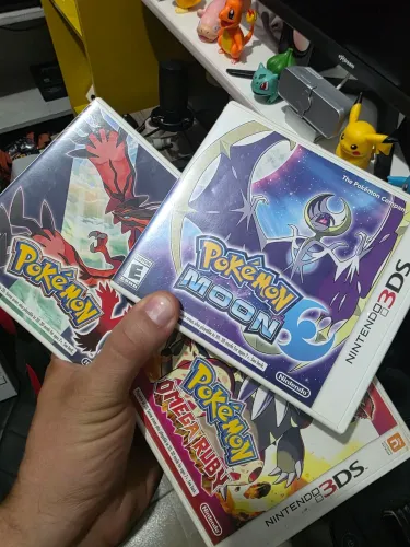 3 jogos de pokemon 3ds