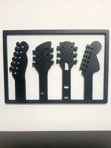 Placa decorativa - Guitarras