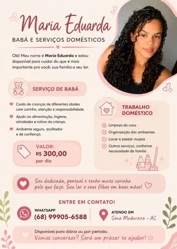 Sou uma pessoa muito dedicada