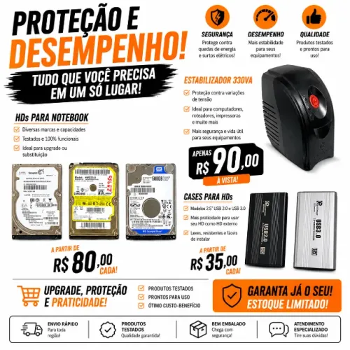 Estabilizador, HDS e cases