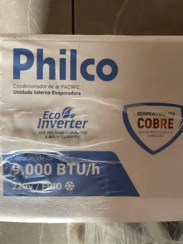 Ar condicionado Philco 9000 btus Novo