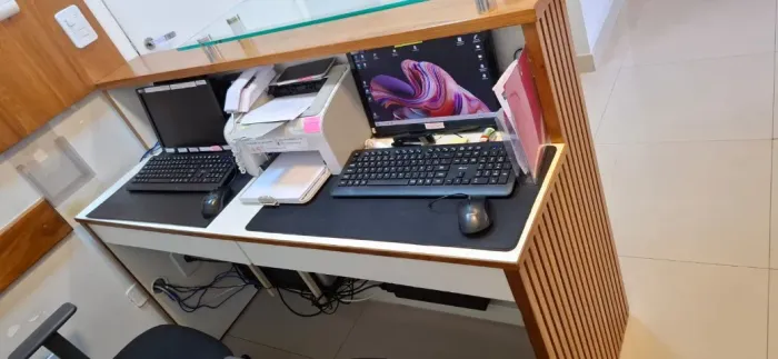 Balcão para recepção