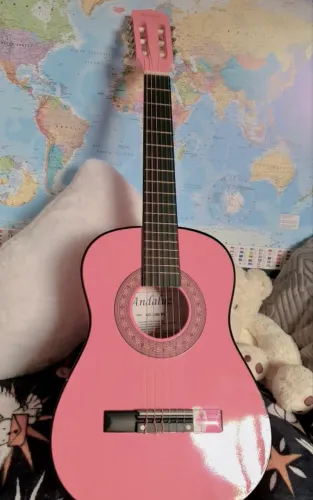 Violão Infantil/Juvenil Andaluz ac-340 rosa