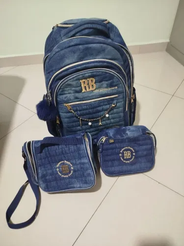 Kit Mochila + Estojo + Lancheira Rebecca Bonbon