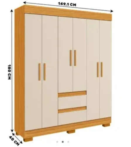 Guarda roupa Maya 6 portas