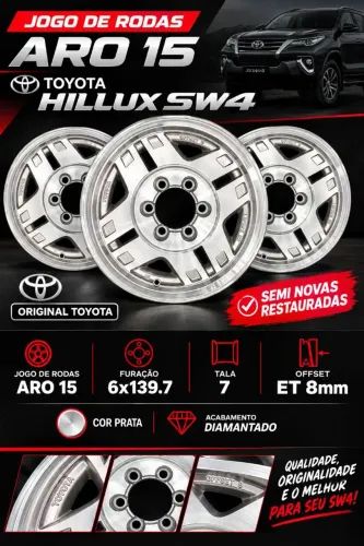 Jogo de rodas Hilux / SW4