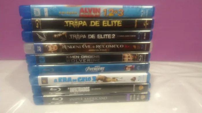 Blurays originais para escolher.